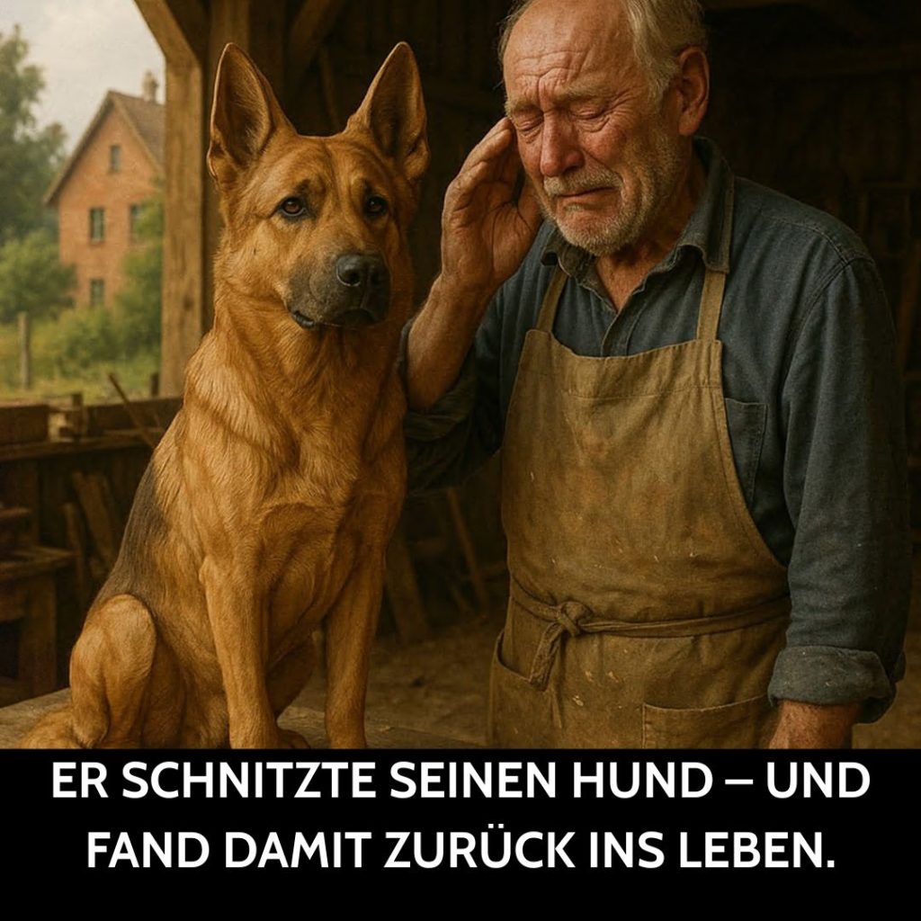 Er schnitzte seinen Hund – und fand damit zurück ins Leben.
