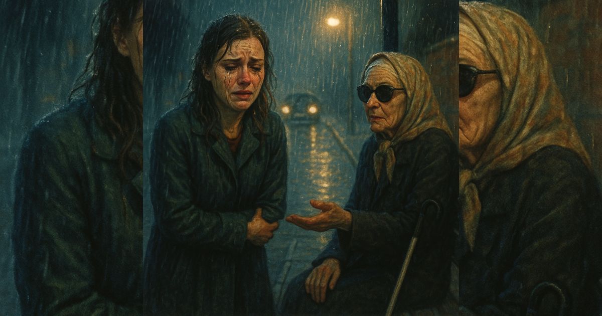 Abandonada bajo la lluvia y rescatada por una desconocida millonaria ciega: la noche que cambió mi destino