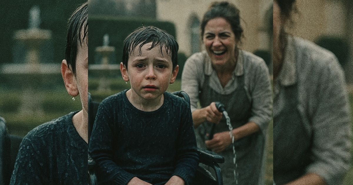 Volvió a casa antes de tiempo y encontró a su hijo discapacitado empapado mientras la niñera reía cruelmente