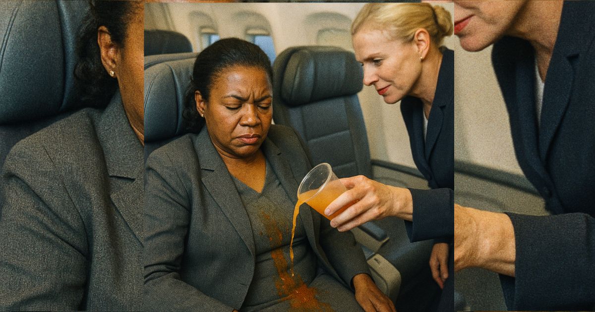 Cuando un simple vaso de agua revela un poder oculto en el avión y destrona a la reina arrogante