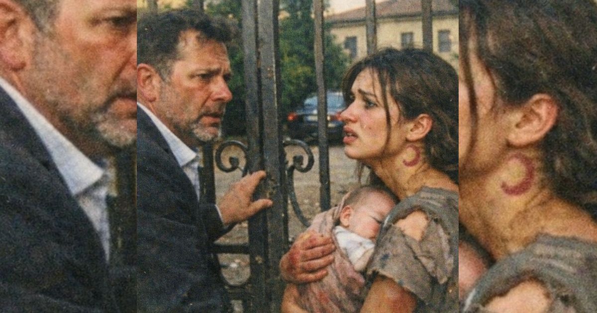 Davanti al cancello della villa, una ragazza disperata chiede lavoro… e quel segno sul collo cambia tutto