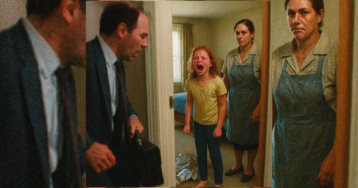 Despidió a seis empleadas por su hija furiosa… hasta que la séptima abrió la puerta y lo cambió todo