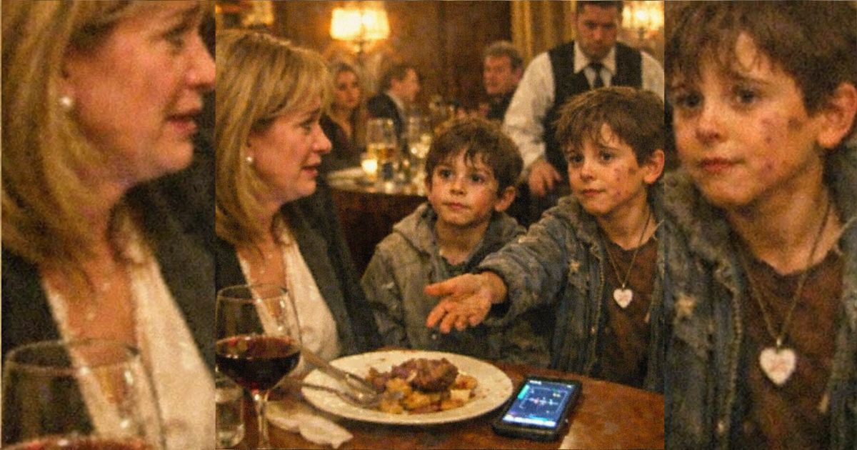 Dos niños sin hogar se acercaron a mi mesa en el restaurante más caro… y dijeron sus nombres