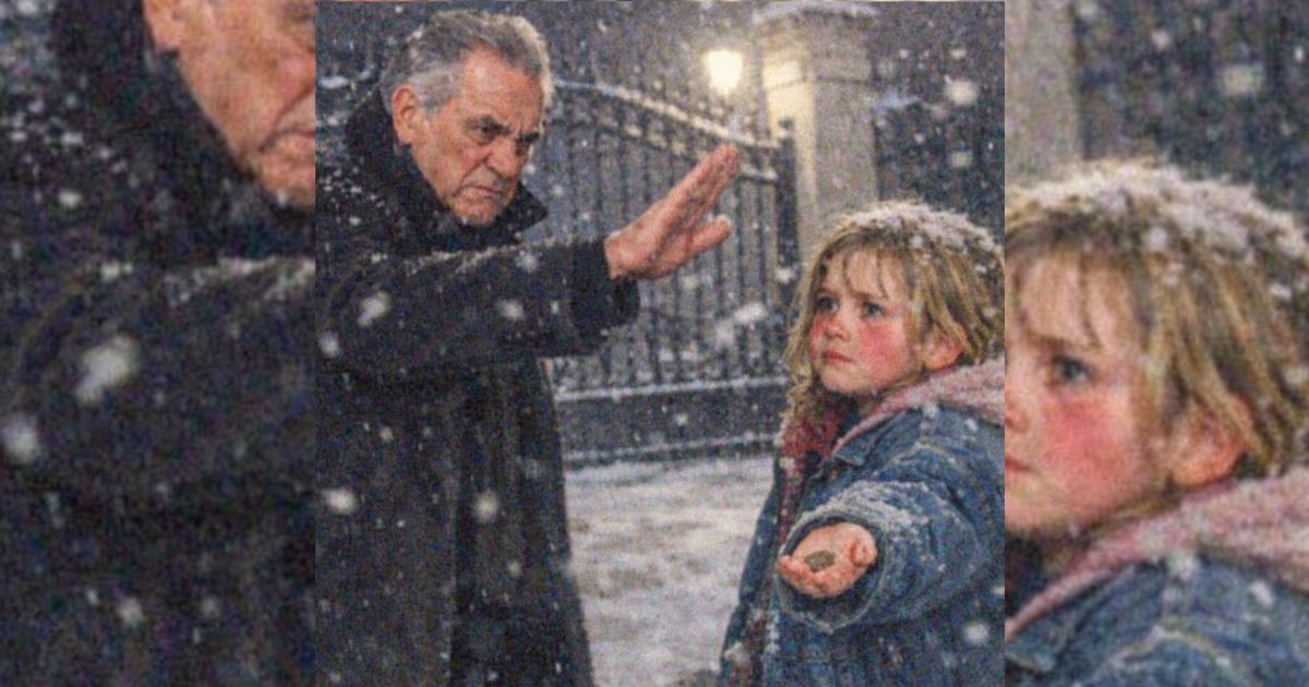 Il miliardario che scacciò una bambina al gelo e poi riconobbe il braccialetto di suo figlio morto