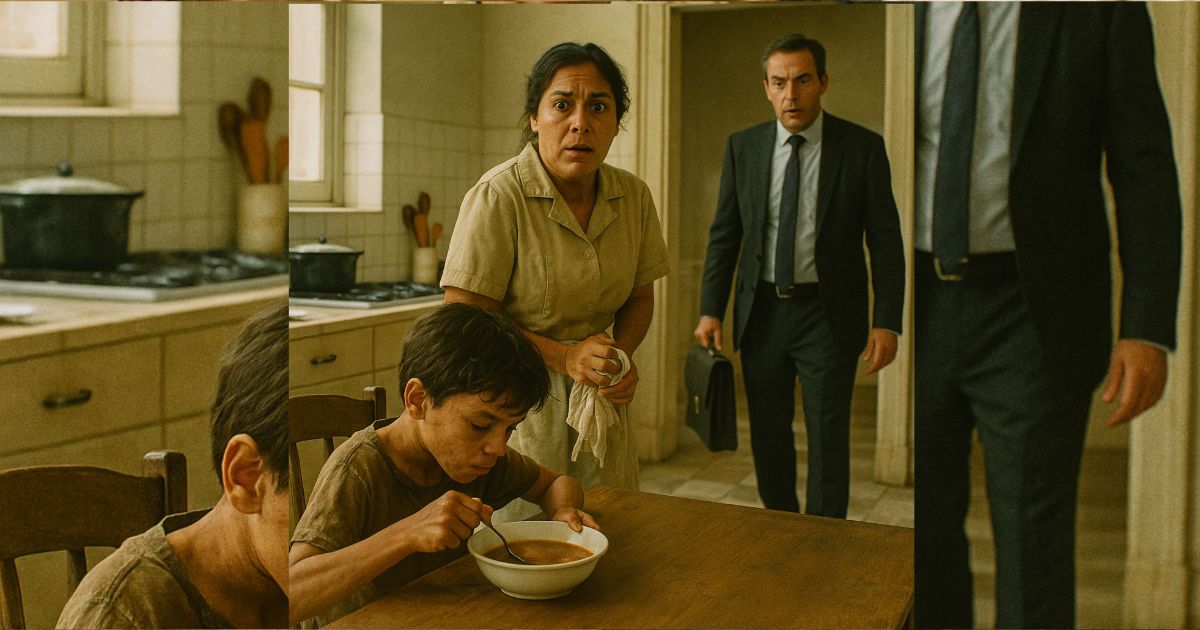 La empleada que escondió a un niño hambriento en la mansión sin saber que cambiaría tres vidas