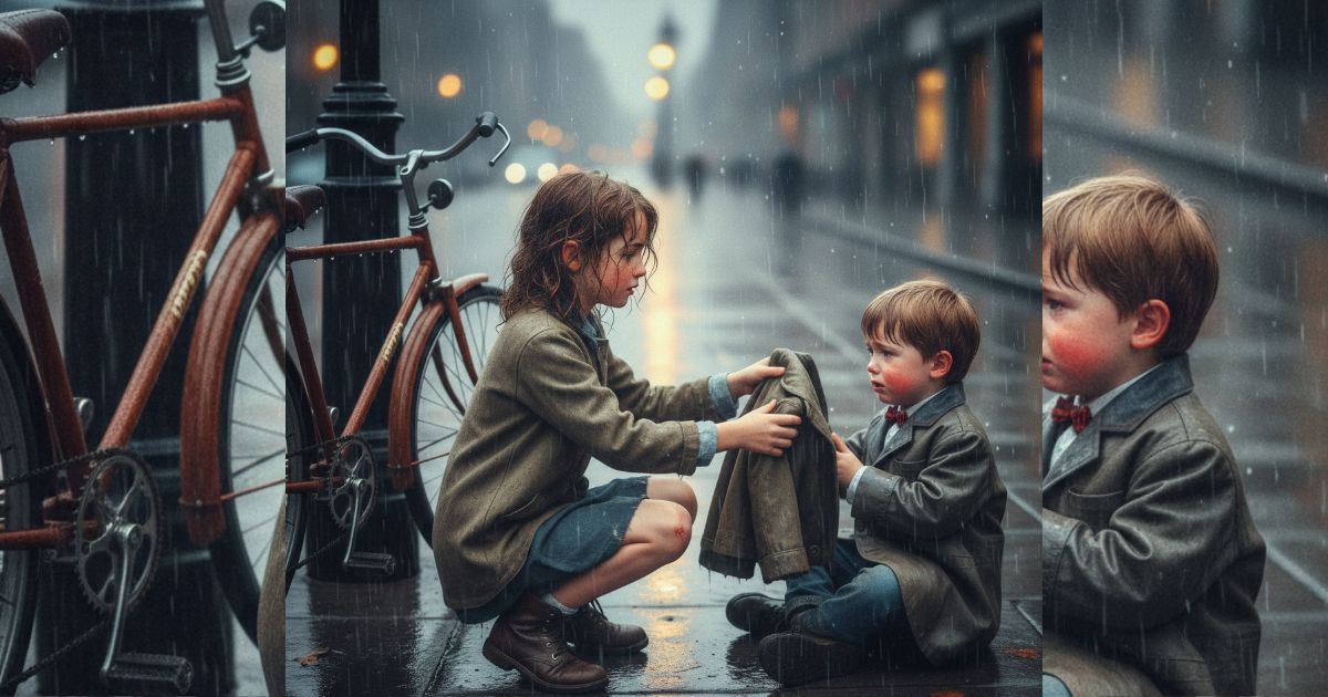 La niña pobre que abrigó a un niño perdido y terminó heredando una familia, una fortuna y un destino