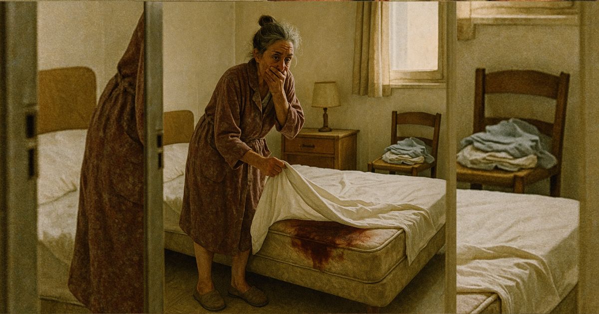 La suegra levantó la sábana y descubrió el secreto sangriento que su nuera escondía cada mañana