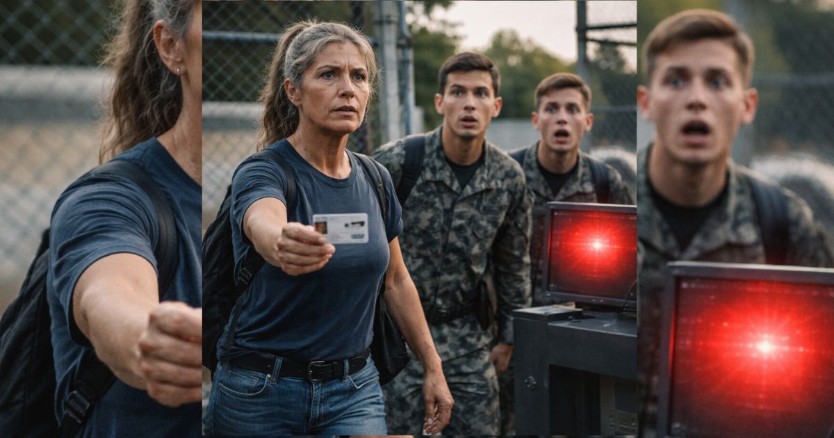 Ridevano della donna di 53 anni al cancello militare, finché lo schermo rosso non li zittì per sempre