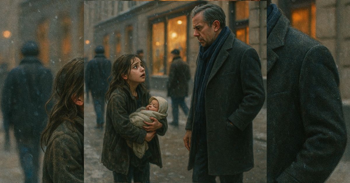 Tenía frío, hambre y un bebé en brazos, pero una sola caja de leche cambió su destino para siempre