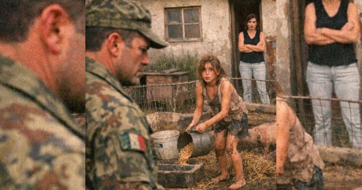 Torna dalla missione e trova la figlia nel recinto dei maiali: la verità sulla matrigna lo distrugge