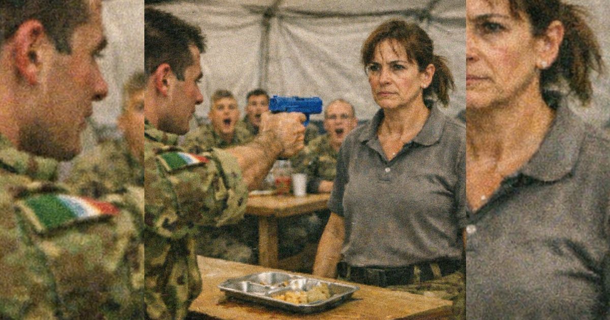 Un giovane ufficiale umilia una misteriosa cuoca della mensa, ma il saluto di un generale rivela un segreto sconvolgente