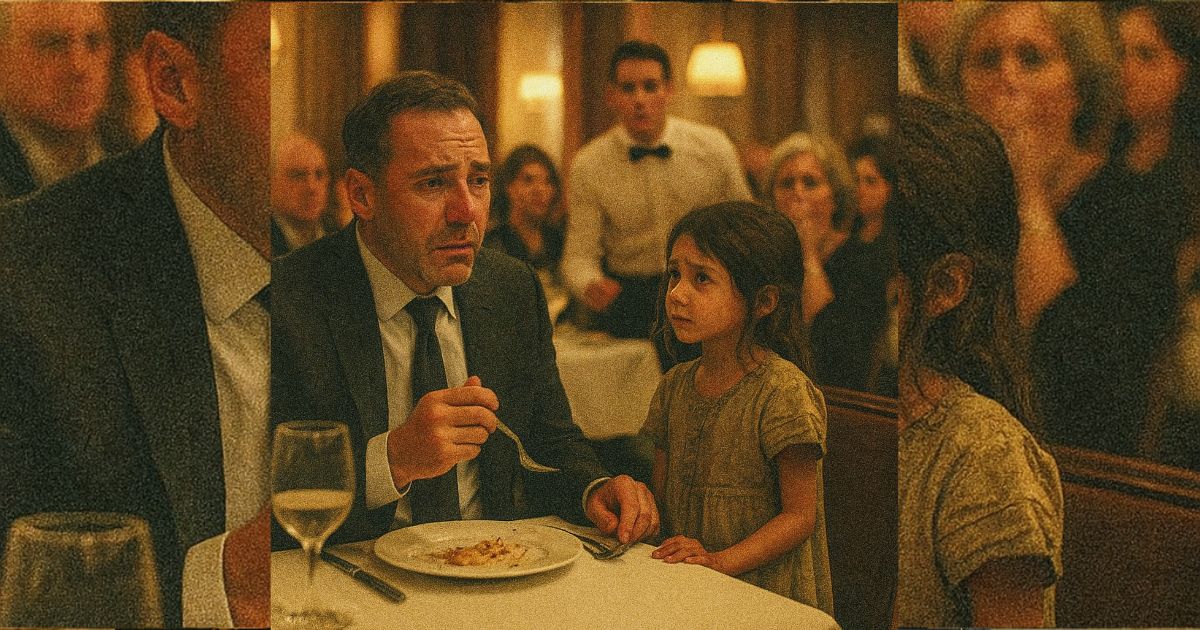 Una niña hambrienta pidió “sobras” en el restaurante más caro… y la respuesta del millonario dejó a todos llorando