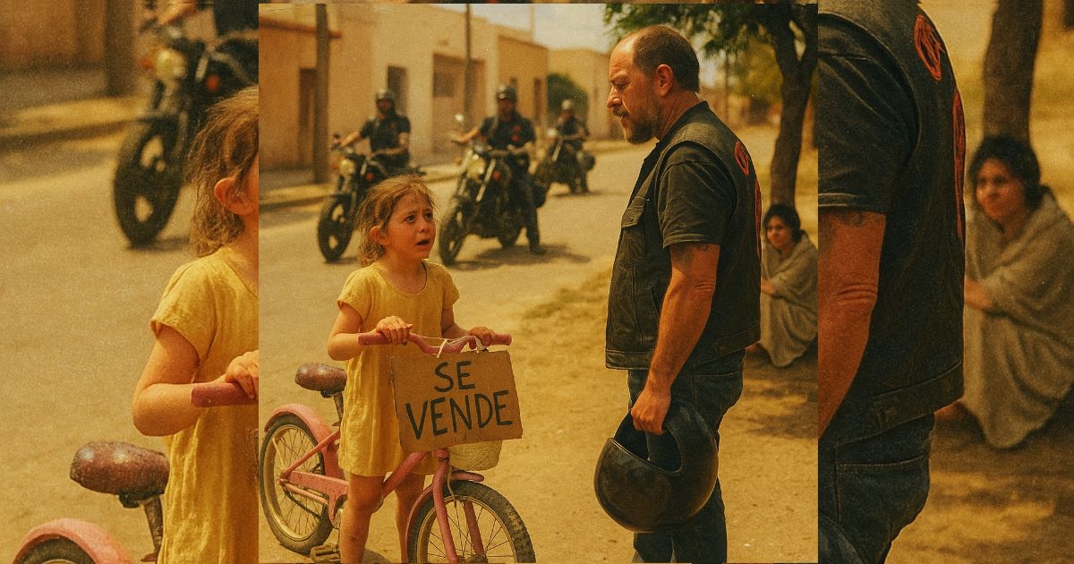 Una niña intentó vender su bici por hambre… y cuatro moteros descubrieron quién le había roto la vida