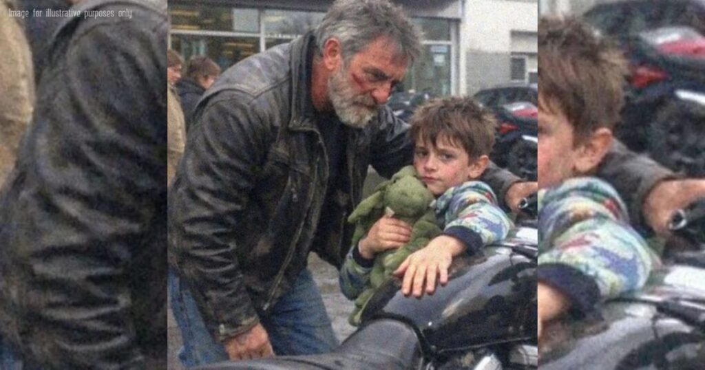 On a laissé un garçon autiste sur un parking, mais un vieux motard a décidé de désobéir au système