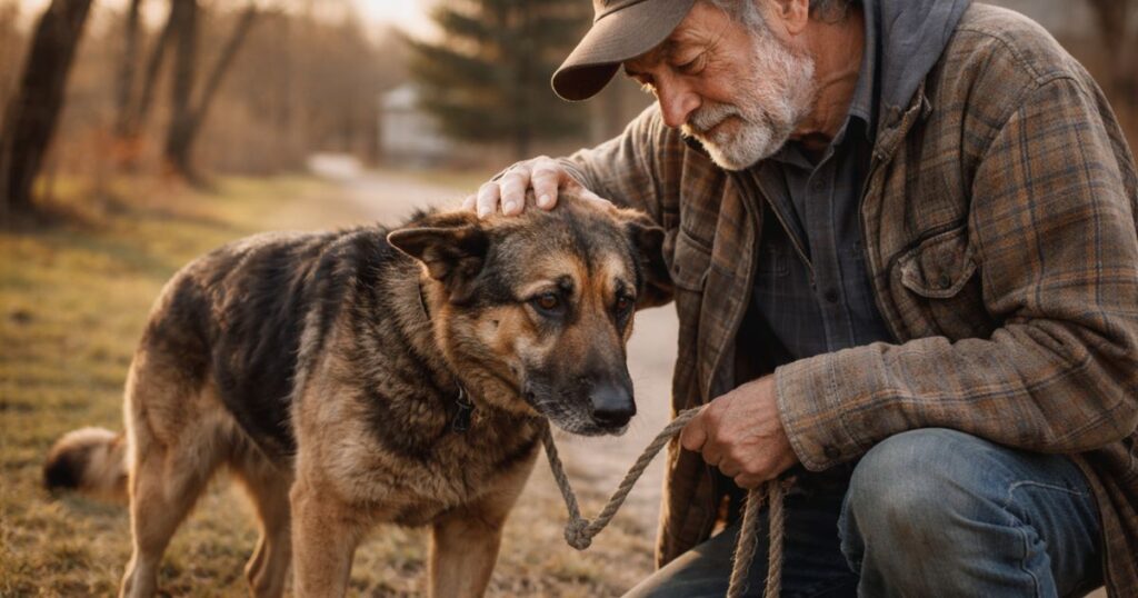Tous les six mois, mon père sauve un chien… puis le confie à quelqu’un qui tient debout