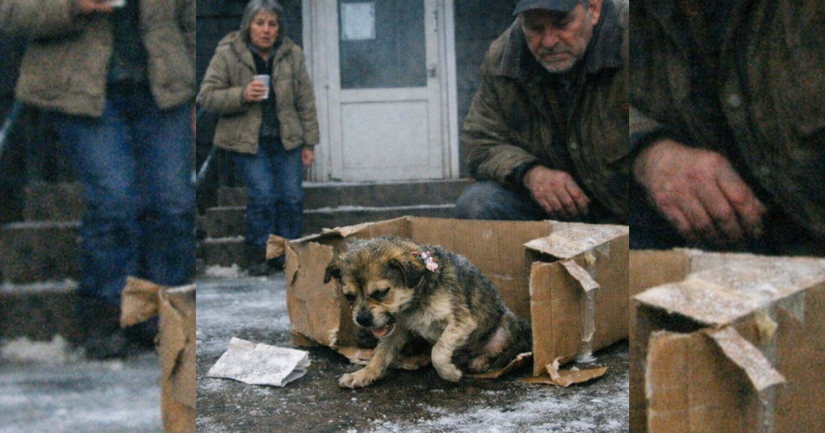 Abandonaron a un cachorro “nacido mal” en una caja rota… y lo que hizo al caer dejó a todos mudos