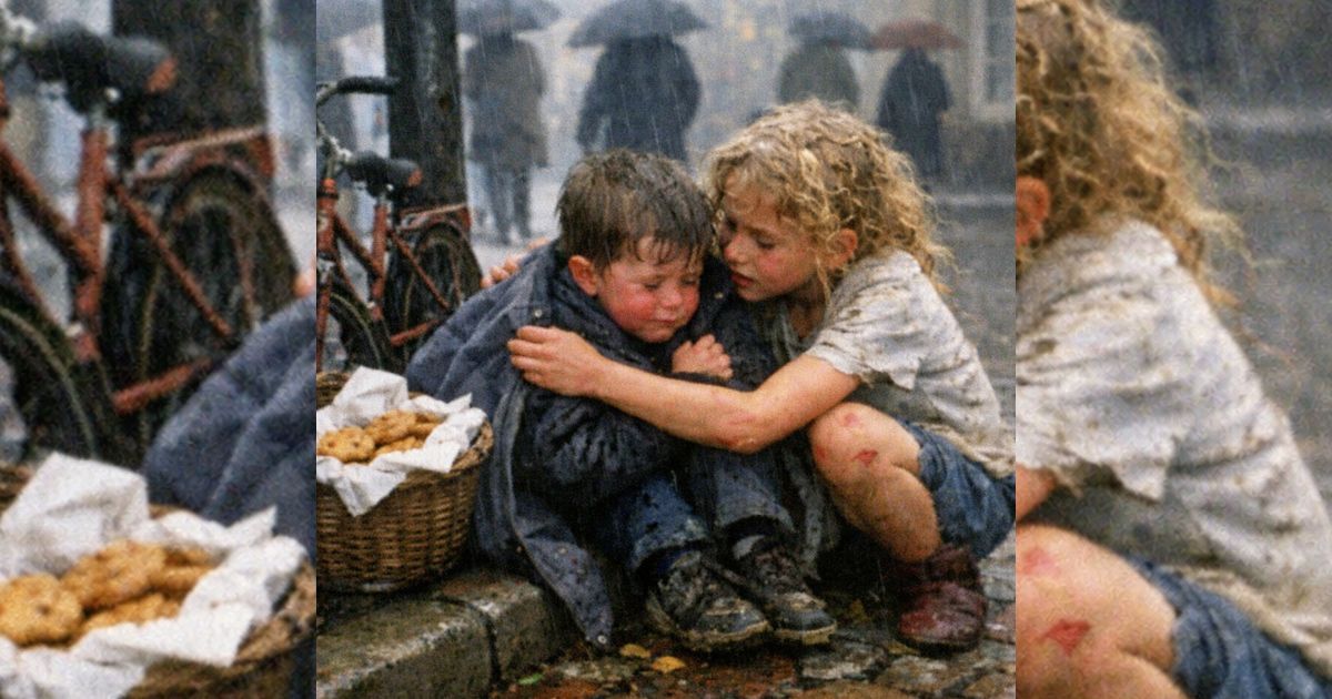 Alle liefen vorbei am frierenden Jungen – bis Lina anhielt und ihr Leben für immer änderte