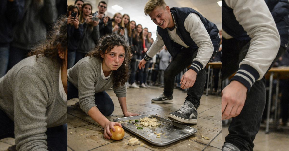 Ein Tritt in der Mensa – und 18 Sekunden Video zerstören den Stolz eines Schul-„Königs