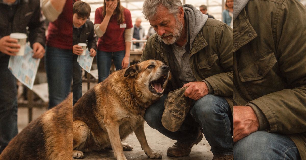 Entró al refugio solo por calor… y el perro gritó al verlo, como si lo reconociera de otra vida