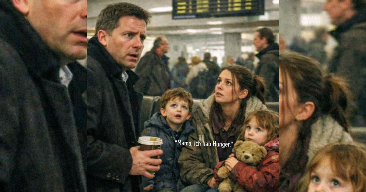 Er sah sie am Flughafen wieder – und die Zwillinge mit seinen Augen ließen ihn erstarren