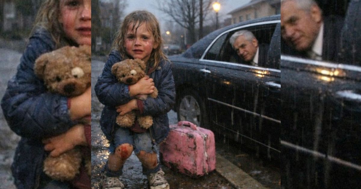 Er warf mich nach der Beerdigung raus – doch eine schwarze Limousine hielt im Sturm neben mir