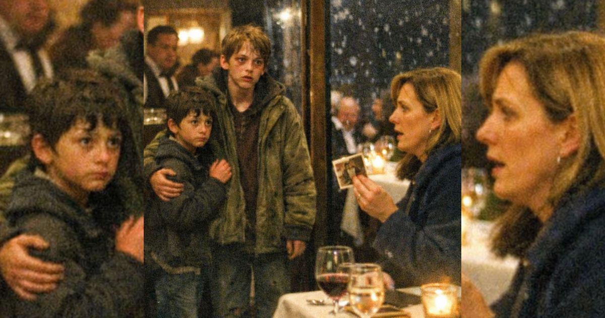 Zwei verwahrloste Jungen bitten im Luxusrestaurant um Reste – und die Millionärin erkennt plötzlich ihren Sohn