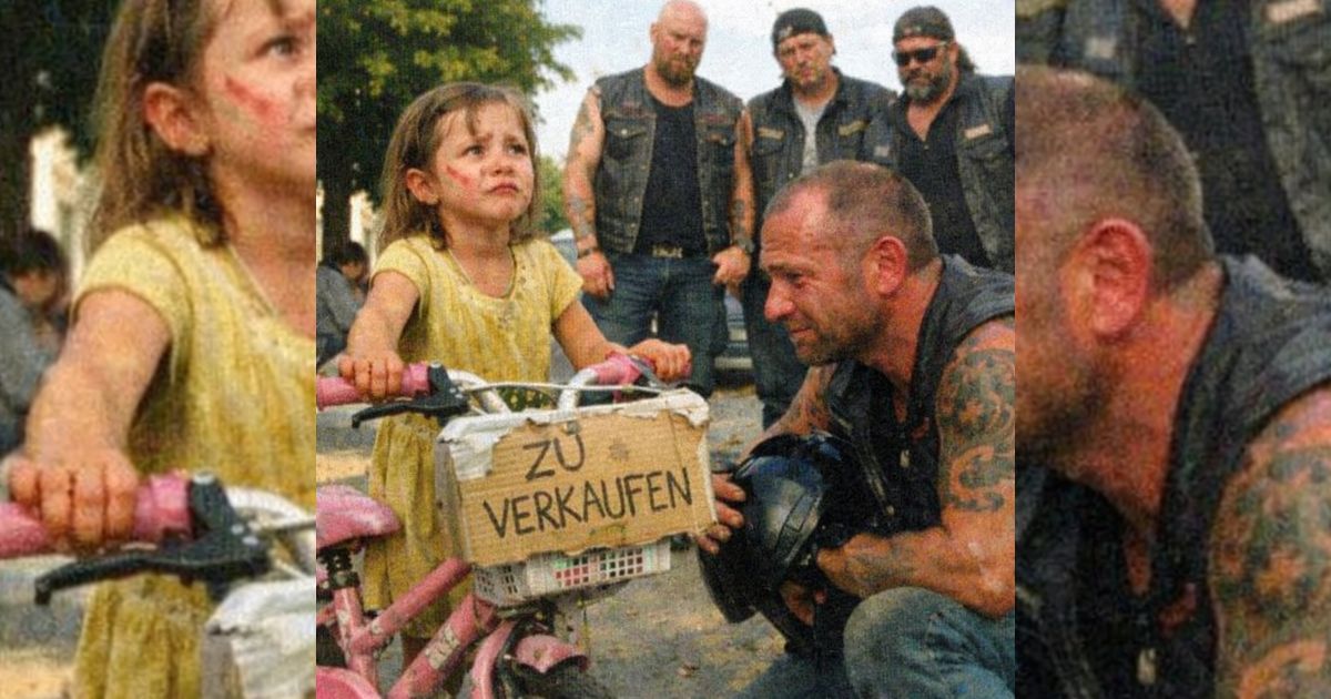 „‚Kaufen Sie mein Fahrrad…‘ flüstert das Mädchen – und vier Biker stoppen wie erstarrt