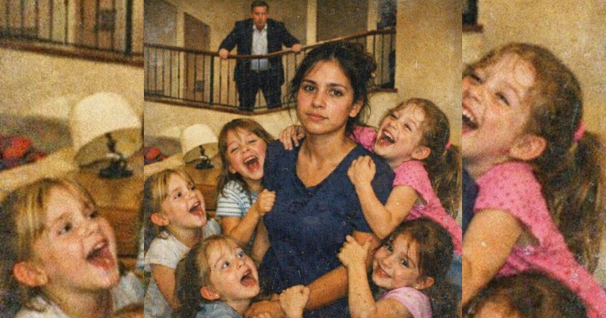 Despidió a 28 niñeras en dos semanas… pero una joven humilde logró que sus seis hijas rieran en una hora