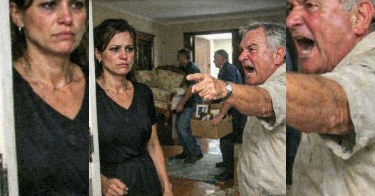 Dopo il funerale, suo suocero entrò urlando “Fuori di casa!”… ma un dettaglio lo fece impallidire