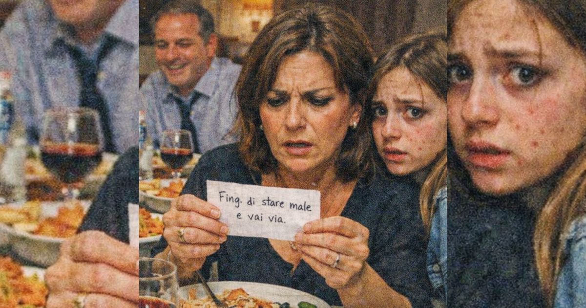 Durante la cena mia figlia mi passò un biglietto segreto: uscii “malata”… e scoprii un piano terribile