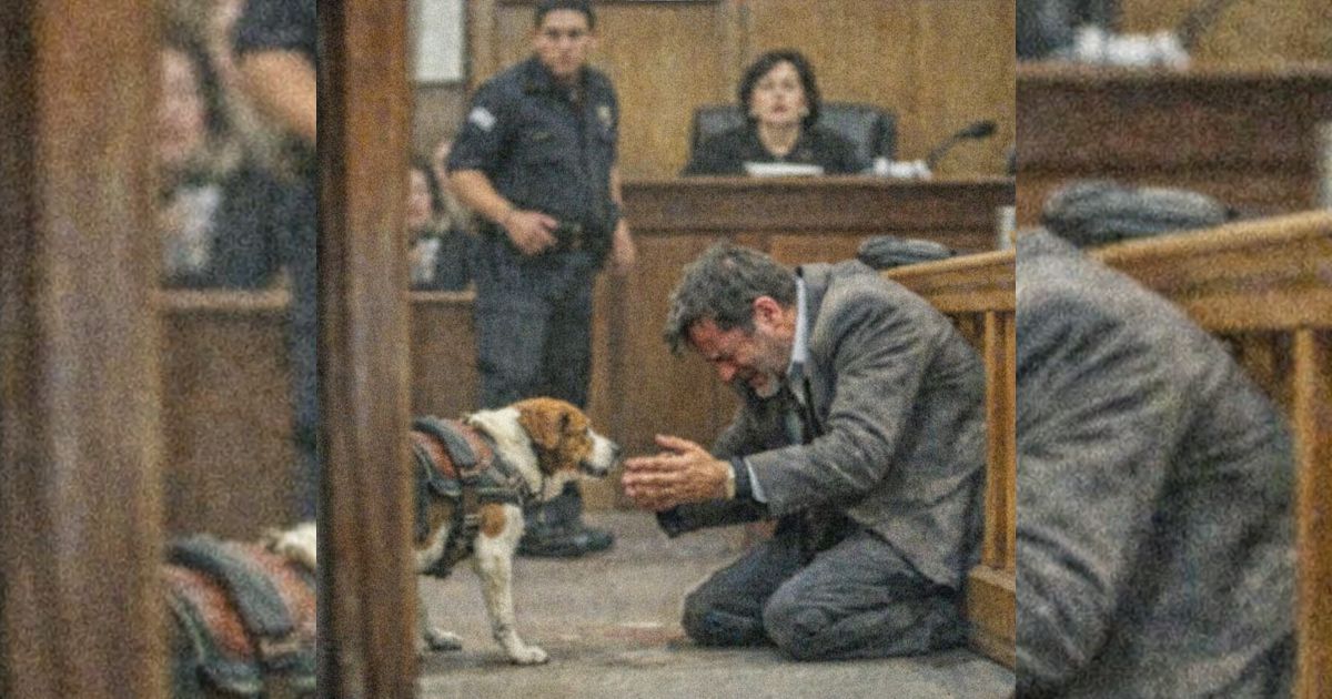 El juez iba a dictar sentencia… pero un perro entró al tribunal y el acusado se derrumbó frente a todos