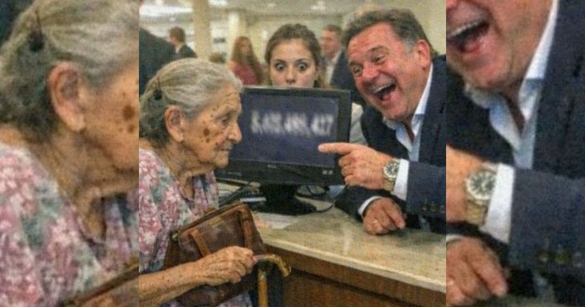 El millonario se burló de la abuela por ‘solo ver su saldo’… hasta que la pantalla lo dejó sin voz