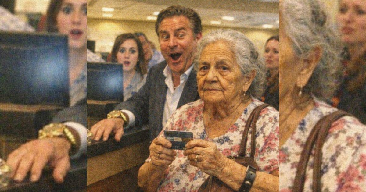 El millonario se burló de la abuelita por ‘solo ver su saldo’… y la pantalla del banco lo dejó helado