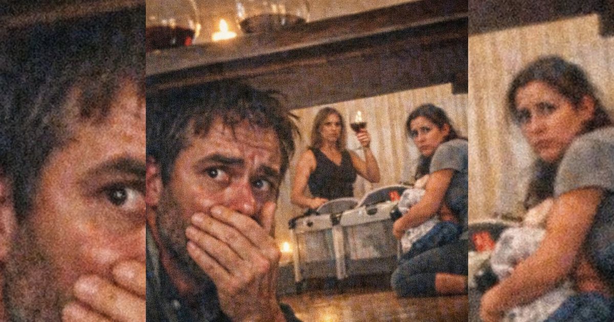 El millonario viudo se escondió bajo la mesa… y oyó la frase que casi le cuesta a sus bebés