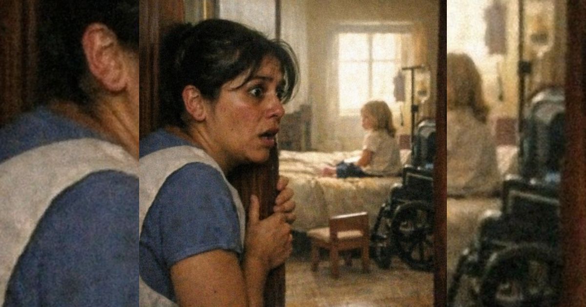 Entró a limpiar el cuarto prohibido y encontró a una niña “invisible”… lo que vio cambió toda la familia