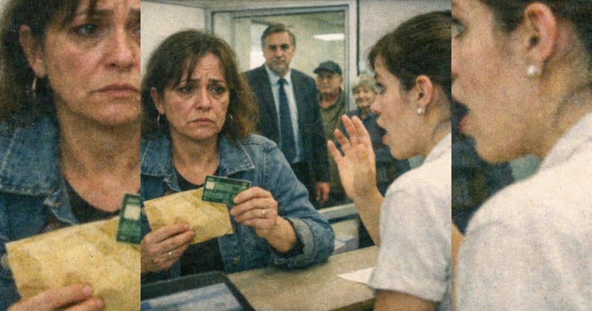 Entró al banco tras su divorcio con la tarjeta de su padre… y la cajera llamó al gerente, pálida