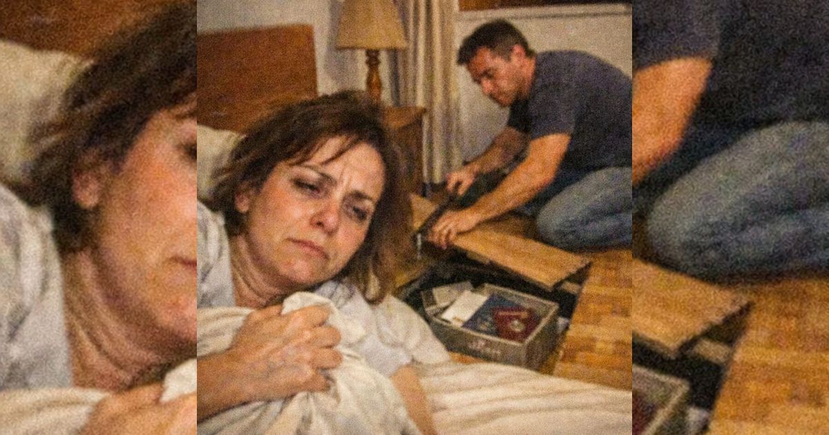 Ho finto di dormire dopo la camomilla: quando mio marito ha sollevato il pavimento, ho visto la verità
