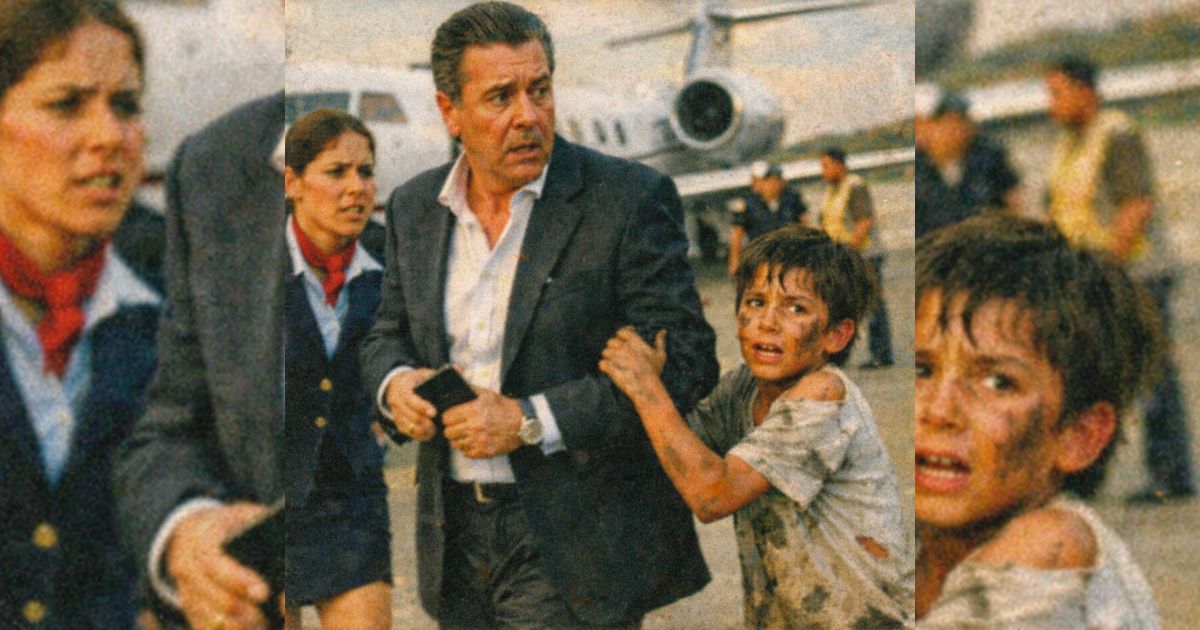 Iba a subir al jet sin mirar atrás… hasta que un niño descalzo y sucio le agarró la manga