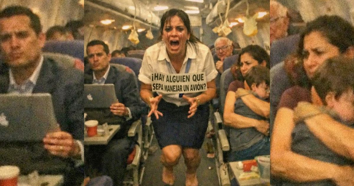 La azafata gritó en pleno vuelo y nadie respondió… hasta que un chico levantó la mano