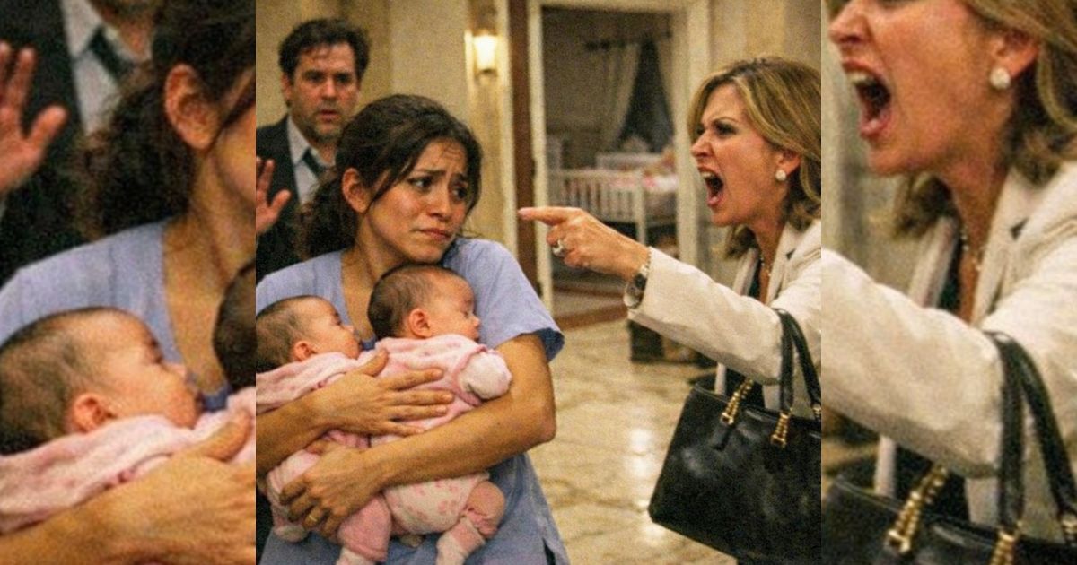 La mucama calmó a las gemelas del magnate… y la pediatra de lujo explotó: “¡La voy a mandar a la cárcel!