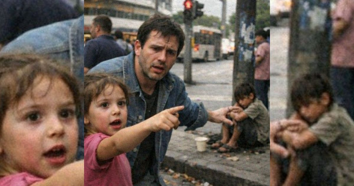 Mi hija se detuvo en plena calle y señaló a un niño sucio: “Papá… ese es mi hermano