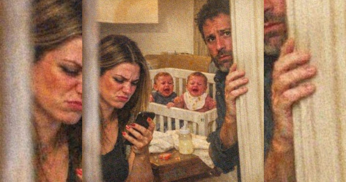 Se escondió para ver a su novia con los gemelos… y lo que hizo la empleada le rompió el alma