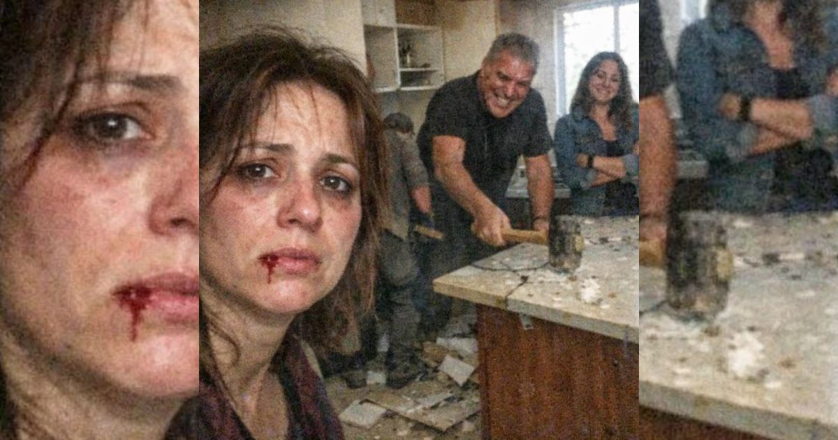 Tornai a casa in anticipo: mio patrigno spaccava la mia cucina nuova… e mia sorella rideva dietro di lui.