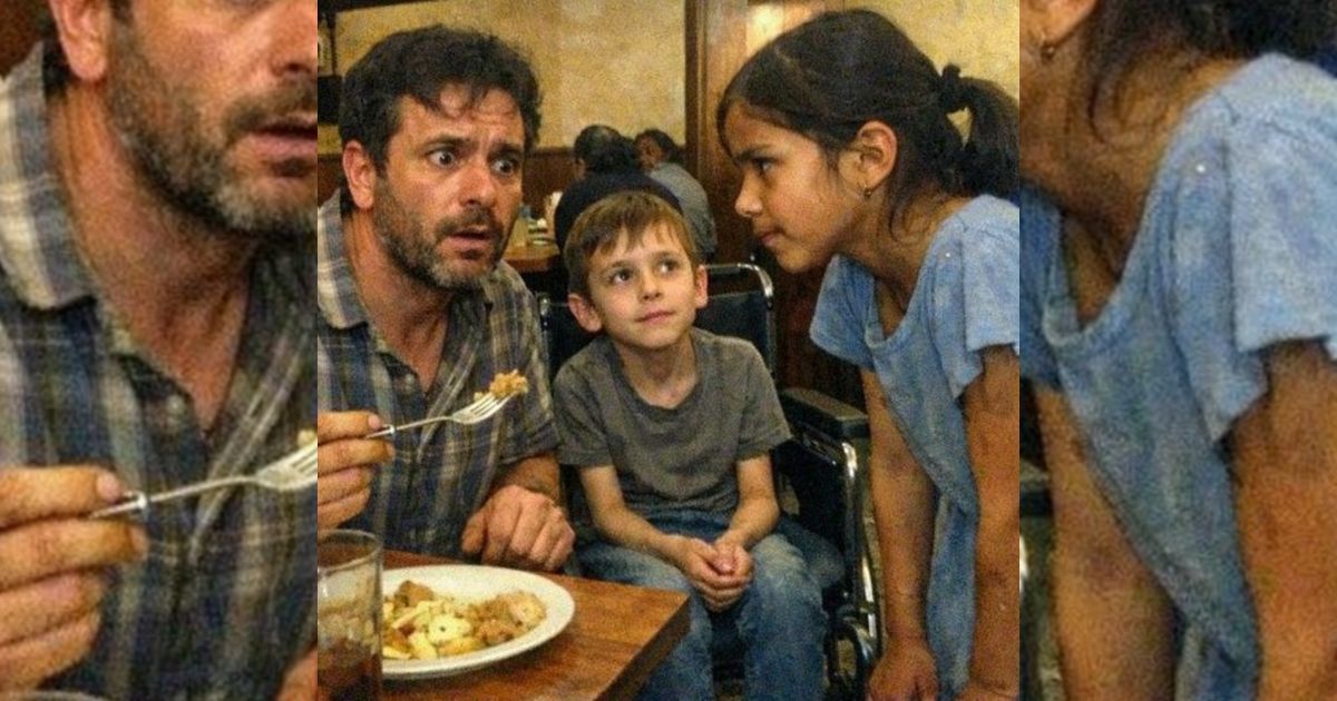 Una niña hambrienta se acercó a nuestra mesa y reveló el secreto que estaba destruyendo a mi hijo