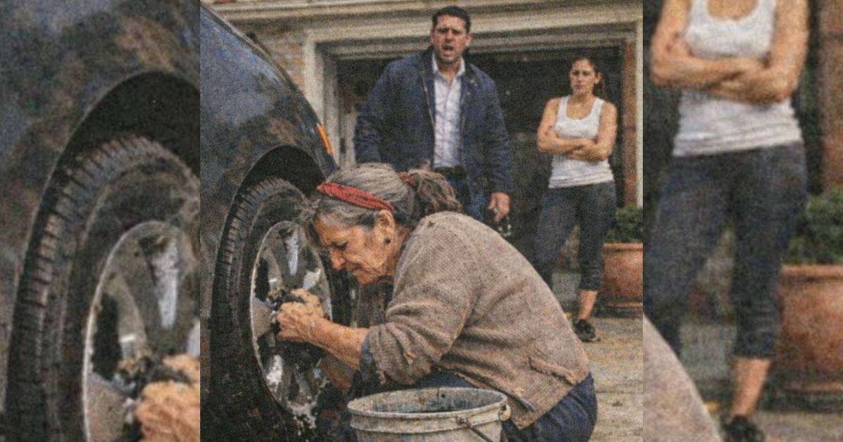 Volví tras tres años y encontré a mi madre de rodillas lavando un coche: lo que descubrí me heló